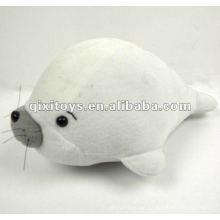 100% precioso delfín blanco de peluche relleno de algodón